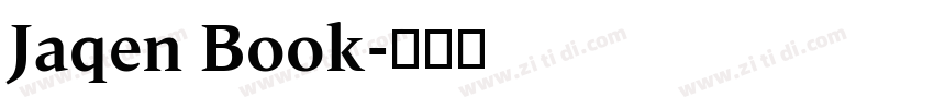 Jaqen Book字体转换